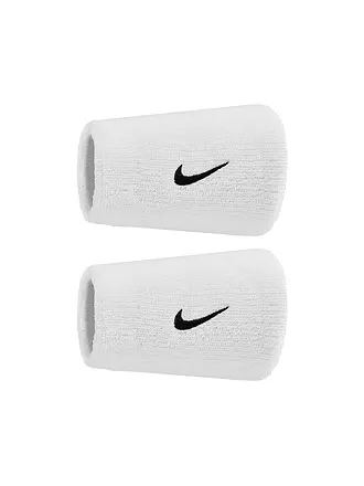 NIKE | Muñequera de tenis Swoosh Doublewide | weiss